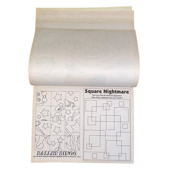 90s Vintage Lisa Frank Activity Tablet Fun Set with Stickers - Picture 4 of 10